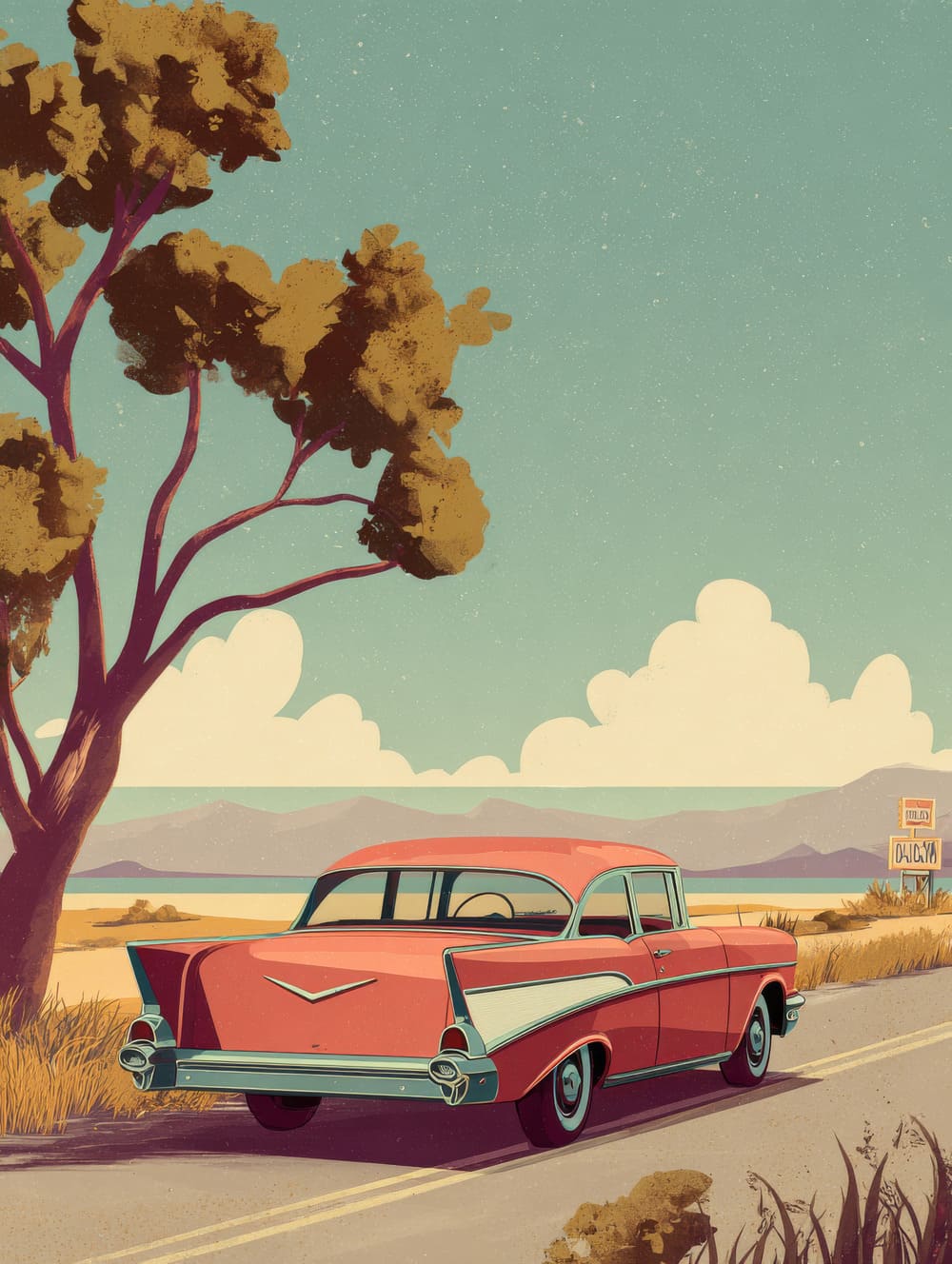 Tableau Voiture Vintage