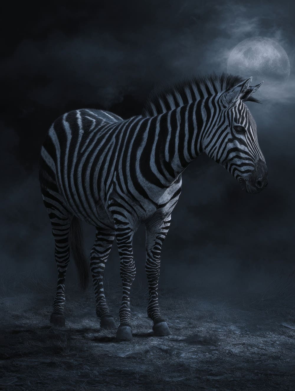 Tableau Zèbre Gothique