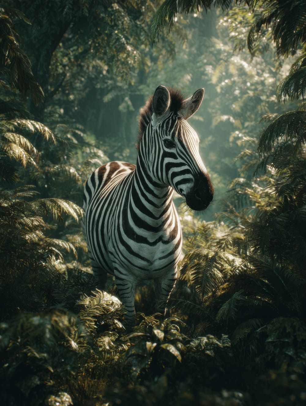 Tableau Zèbre Jungle