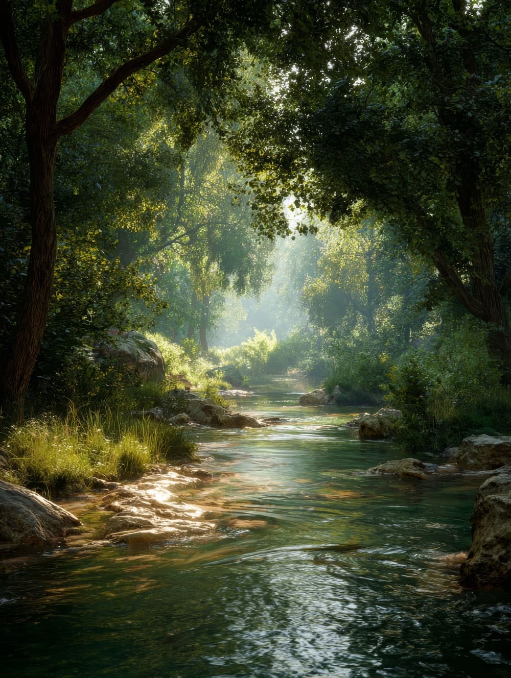 Tableau Zen Rivière